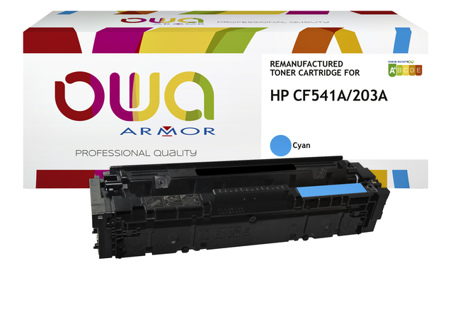 Cartouche toner OWA alternative pour HP CF541A bleu