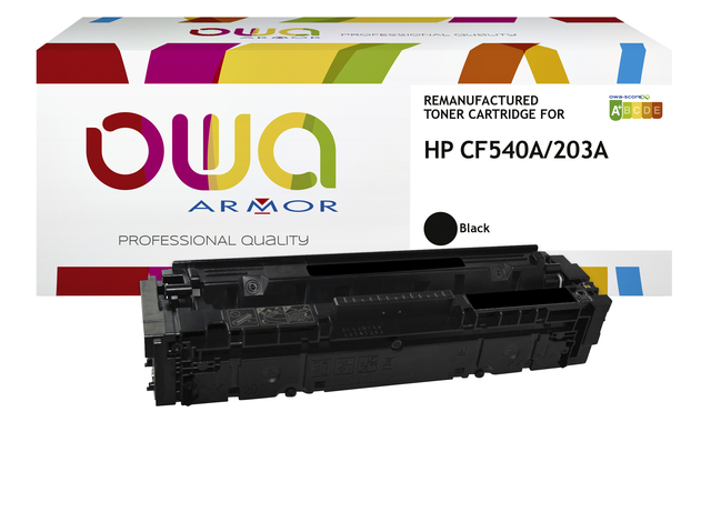 Cartouche toner OWA alternative pour HP CF540A noir