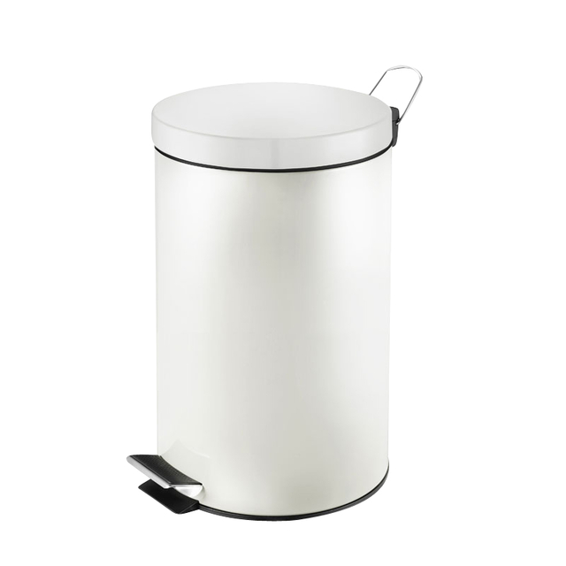 Poubelle à pédale ronde Vepa Bins 12L blanc