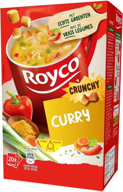 Soupe Royco Crunchy curry 20 sachets