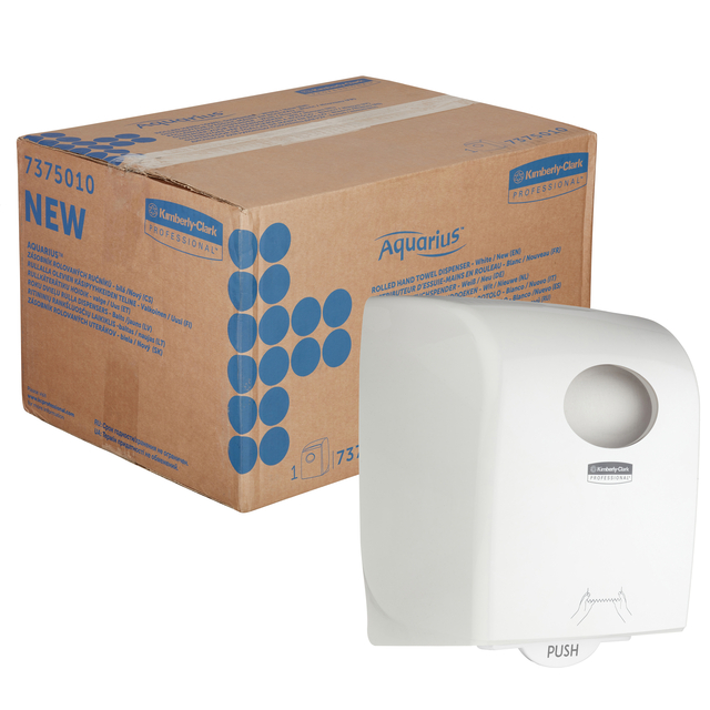 Distributeur rouleau essuie-mains Kimberly Clark Aquarius 7375 blanc