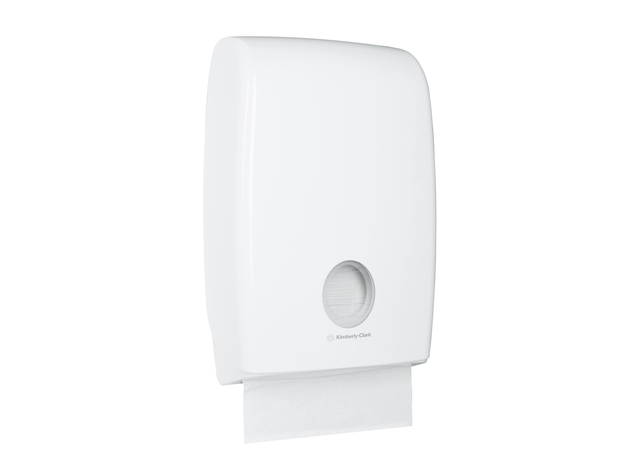 Distributeur essuie-mains Kimberly Clark Aquarius pour pli-M blanc