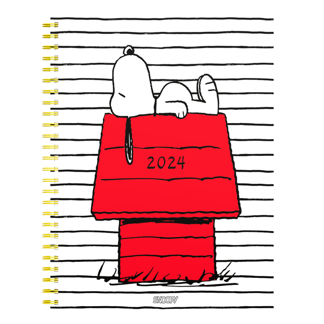 Agenda 2024 Lannoo Bureau Peanuts 7 jours/2 pages 170x230mm Wire-o