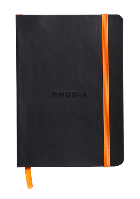 Carnet de notes Rhodia A6 ligné 72 feuilles 90g noir