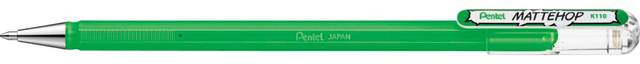 Roller gel Pentel Mattehop K110 Medium vert