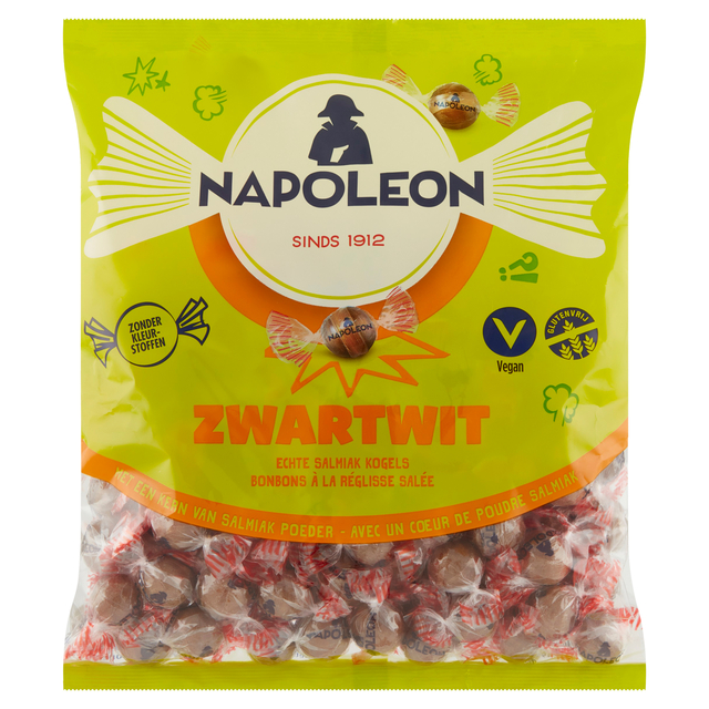 Bonbon Napoleon blanc/noir sachet 1kg