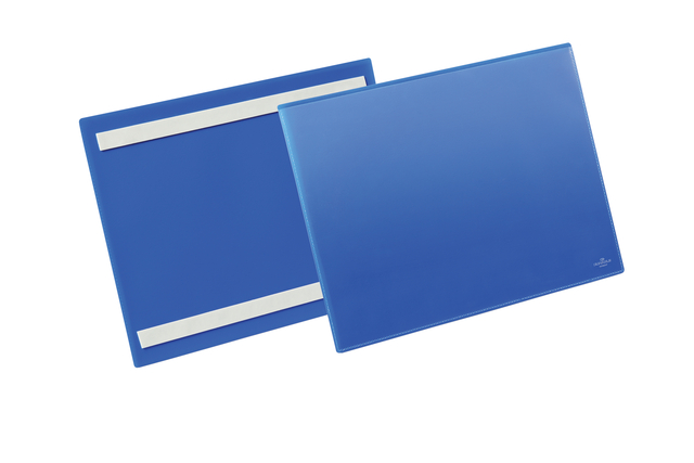 Documenthoes Durable zelfklevend A4 liggend blauw 50 stuks