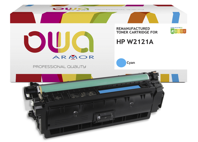 Cartouche toner OWA alternative pour HP W2121A bleu