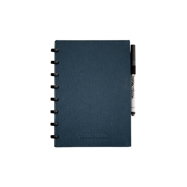 Carnet de notes Correctbook A5 uni 40 pages lin bleu acier