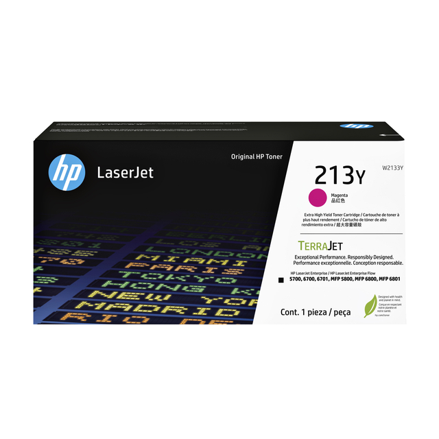 Cartouche toner HP W2133Y 213Y rouge