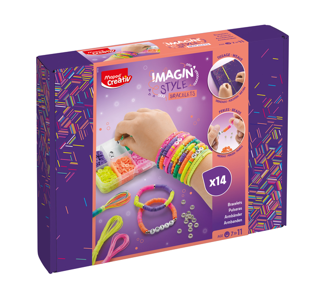 Armbandjesset Maped Creativ Imagin'Style neon 14-delig assorti