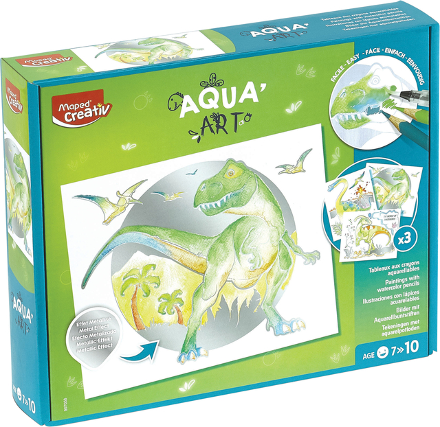 Hobbyset Maped Creativ Aqua'Art dinosaurus 14-delig assorti