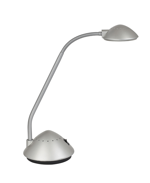 Bureaulamp MAUL Arc LED zilver