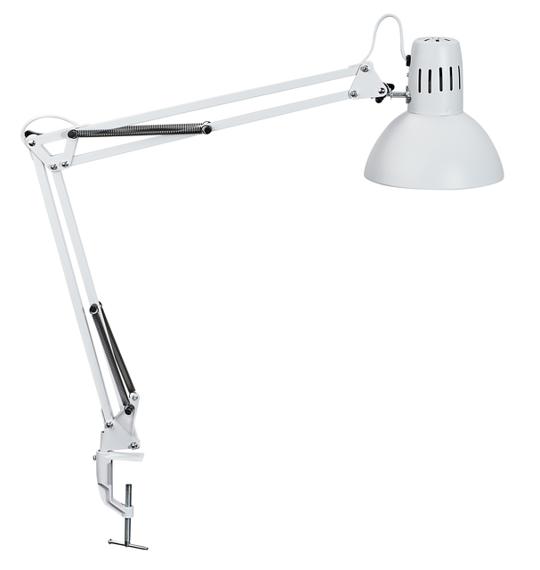 Bureaulamp MAUL Study tafelklem excl.LED lamp E27 wit