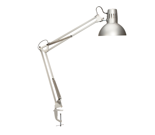 Bureaulamp MAUL Study tafelklem excl.LED lamp E27 zilver