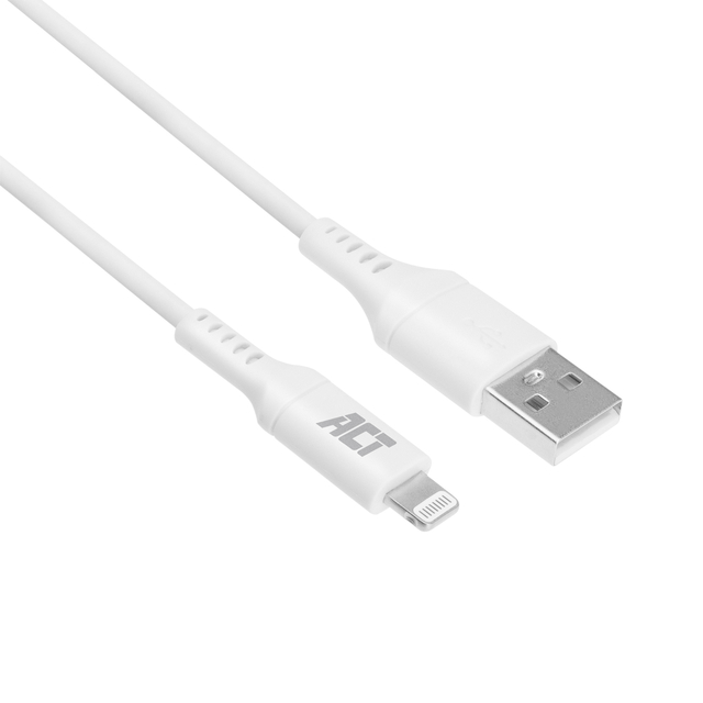 Kabel ACT USB 2.0 naar Lightning laad -en data 1 meter