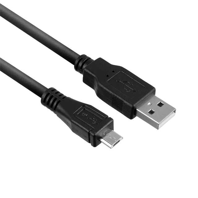 Kabel ACT USB 2.0 naar MicroB laad -en data 1 meter