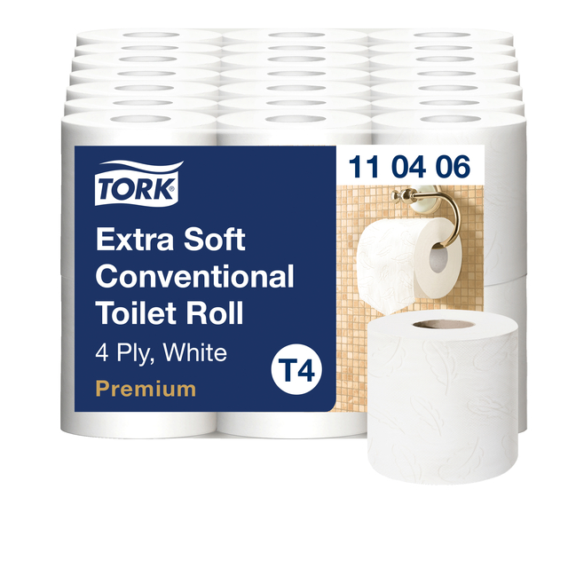 Papier toilette Tork T4 Premium 110406 extra doux 4 épaisseurs 150 feuilles blanc