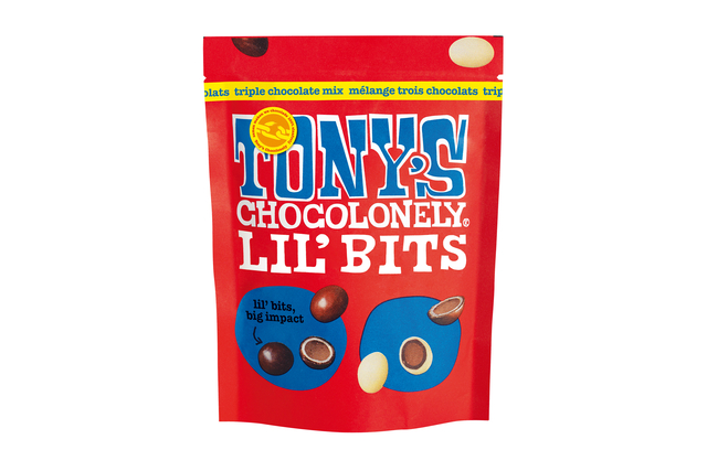 Chocolade Tony's Chocolonely Lil'Bits triple chocolade mix 120 gram