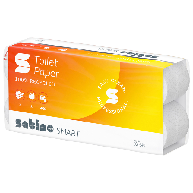 Toiletpapier Satino MT1 Smart 2-laags 400vel wit 060640