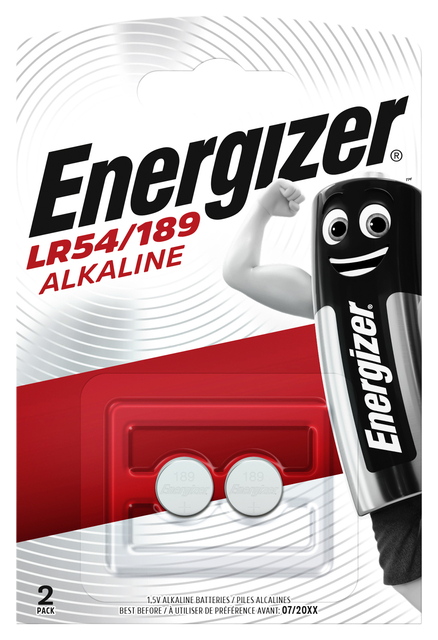 Pile bouton Energizer 2x LR54 alcaline