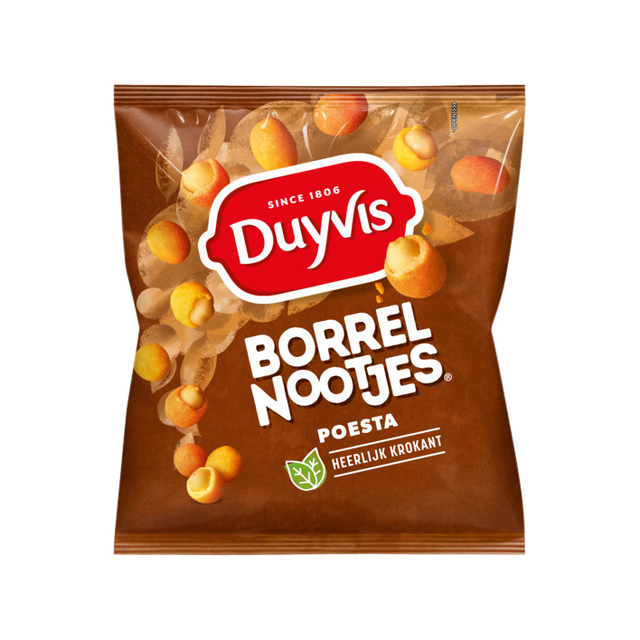 Borrelnootjes Duyvis poesta zak 275gr