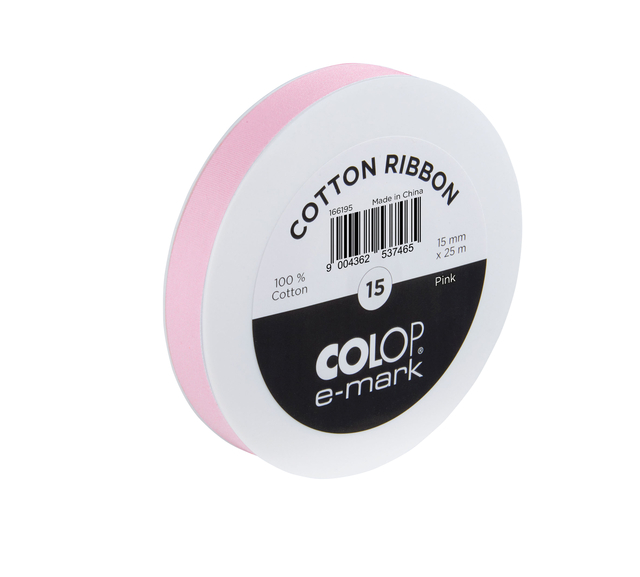 Ruban Colop E-Mark 15mmx25m rose