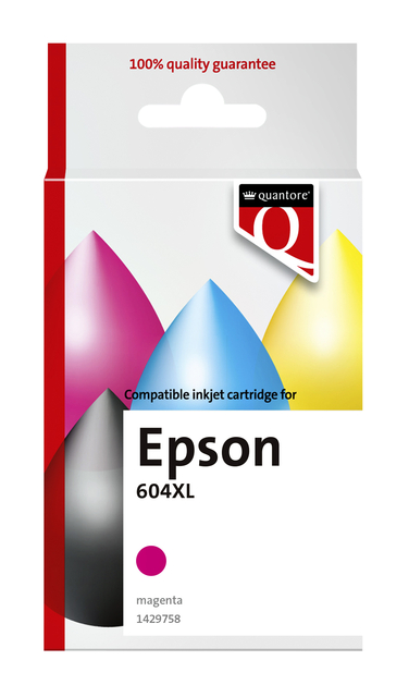 Inktcartridge Quantore alternatief tbv Epson 604XL T10H34 rood