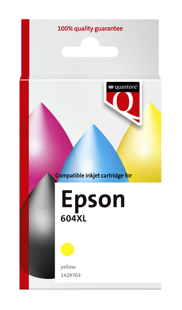 Cartouche d'encre Quantore alternative pour Epson 604XL T10H44 jaune