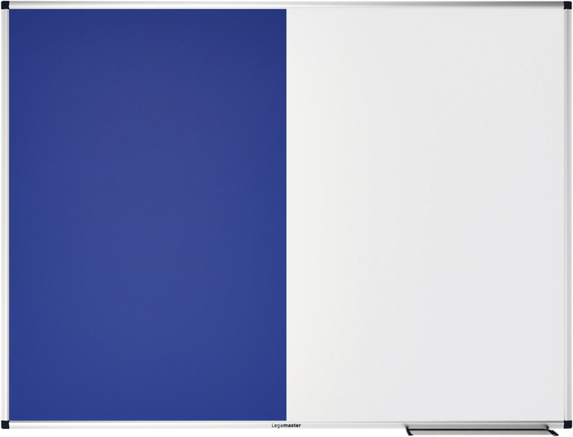 Combibord Legamaster UNITE blauw vilt-whiteboard 90x120cm