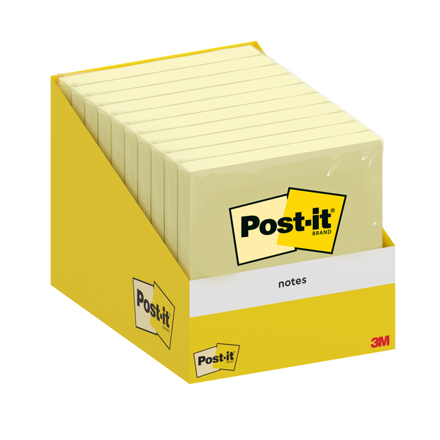 Bloc-mémos 3M Post-it 6820 76x76mm Notes jaune canari