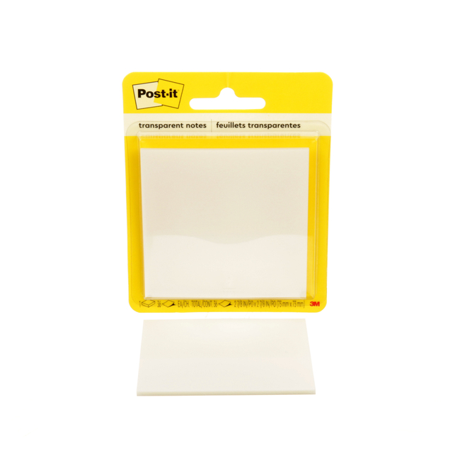 Bloc-mémos Post-it 3M 73x73mm transaprent