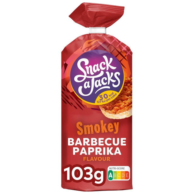 Galette de riz Snack-a-Jacks BBQ Paprika paquet 103g