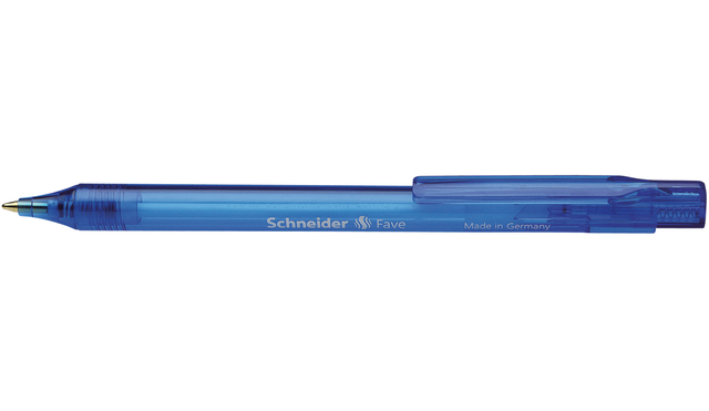 Stylo bille Schneider Fave Medium bleu