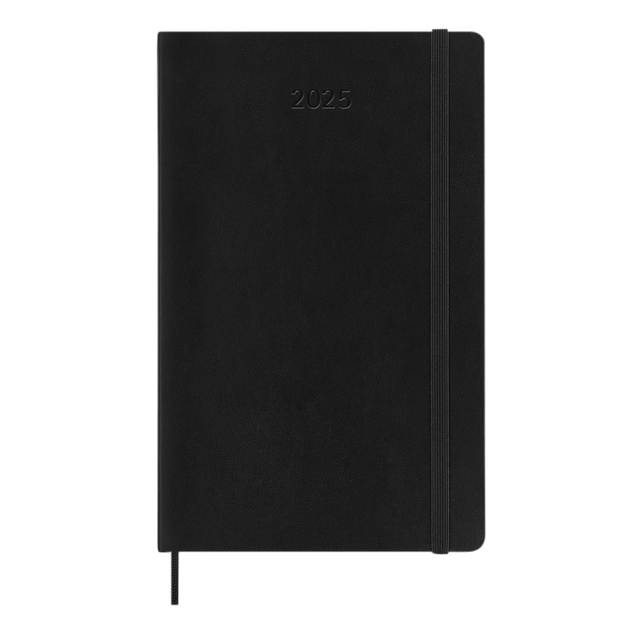 Agenda 2025 Moleskine 12 mois Planner Weekly 7j/1p Large souple noir