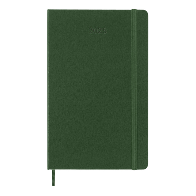 Agenda 2025 Moleskine 12 mois Planner Weekly 7j/1p Large rigide vert myrte