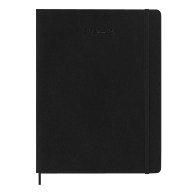 Agenda 2024/2025 Moleskine 18 mois Planner Weekly 7j/1p Extra Large souple noir