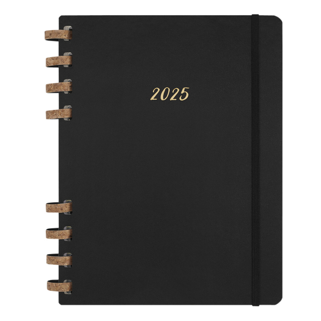 Life planner 2025 Moleskine 12M Spiral 7dagen/2pagina's extra large hc black