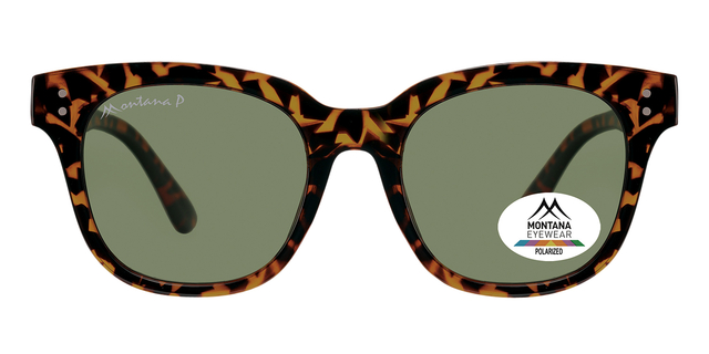 Lunettes de soleil Montana verre polarisé vert G15 tortue brillant