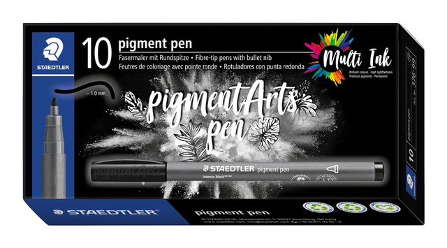 Feutre fin Staedtler PigmentArts noir intense