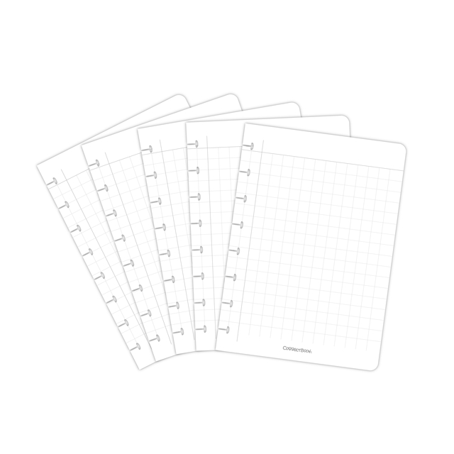 Set extension Correctbook A5 carreau 10x10mm 5 feuilles