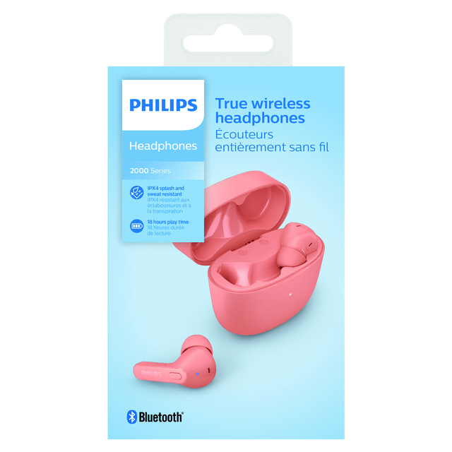 Ecouteurs Philips In-ear TWS TAT2206 rose