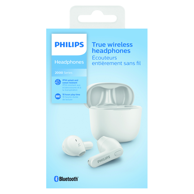 Oortelefoon Philips In-ear TWS TAT2236 wit