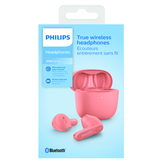 Ecouteurs Philips In-ear TWS TAT2236 rose