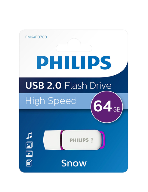 Clé USB Philips Drive Snow 64Go USB 2.0