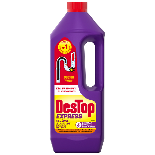 Afvoerontstopper Destop Gel Express met Soda 950 ml