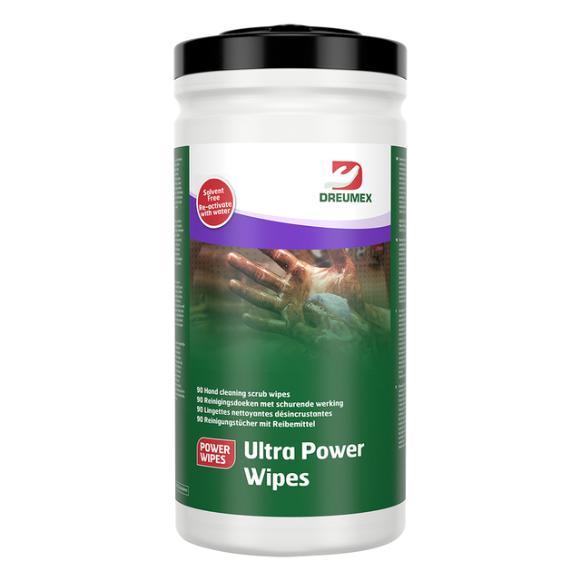 Lingette nettoyante Dreumex Power Wipes Ultra 90 pièces