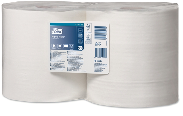 Papier d'essuyage Tork W2 Advanced 131135 1 épaisseur 1150 feuilles blanc