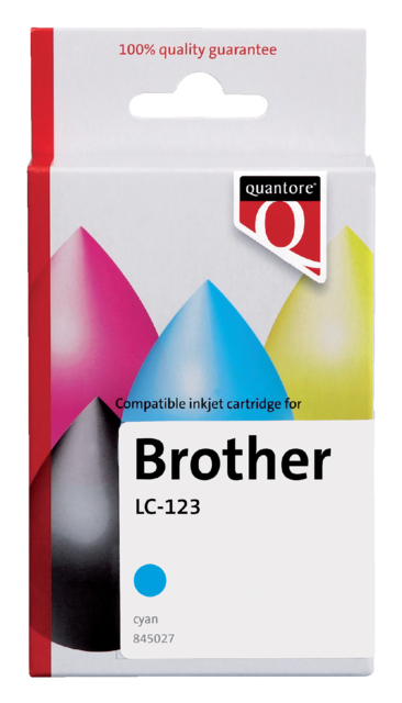 Inktcartridge Quantore alternatief tbv Brother LC-123 blauw