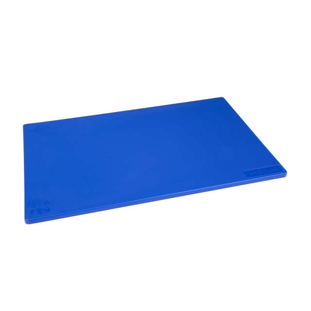 Planche à découper Hygiplas LDPE 450x300x10mm bleu